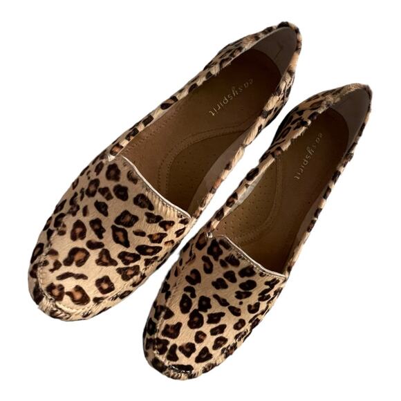 Easy Spirit Calf Fur Leopard Print Loafer Size 6.5 - Picture 1 of 8